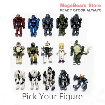 Mega Bloks Halo Bulk Mini Action Figure Anime Movable Soldiers Dolls  Assemble Building Blocks Boys Collection Model Toys 5.5Cm