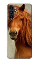 เคสมือถือ Samsung Galaxy A13 5G ลายม้าสีน้ำตาล Beautiful Brown Horse Case For Samsung Galaxy A13 5G