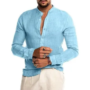 Mens cotton casual on sale shirts