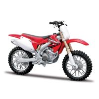 รถยนต์หล่อแบบสแตติก Bburago 1:18 Honda CRF450R ของเล่นแบบจำลองรถมอเตอร์ไซค์สะสม