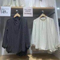 ―― 2022ใหม่ Uniqlo Kitano!เดิม D โจ๊กเกอร์เชื้อราสีดำ Georgette พร็อพหวานหลวมเสื้อแขนยาวแจ็คเก็ตของหญิงสาวในฤดูใบไม้ร่วง