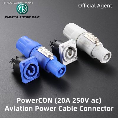 ✁❣♈ NEUTRIK 20 A PowerCON Cable Connector 250V AC Quick Lock Aviation Power in out Plug / Socket Cable OD 6-15mm 25 mm² 12 AWG