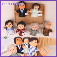 Fanzi บอกเล่าเรื่องราวตุ๊กตาผ้าสำหรับเด็ก6ชิ้น/ชุดตุ๊กตามือ Boneka Jari Tangan ตัวละครตุ๊กตาผ้าการ์ตูนของเล่นสำหรับเด็กเล่นตามบทบาท