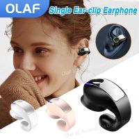 OLAF Single Wireless Bluetooth Headset Earclip Not In-ear Earphones Bluetooth Headphones With Mic Handsfree Earbuds No Ear Pain Over The Ear Headphone