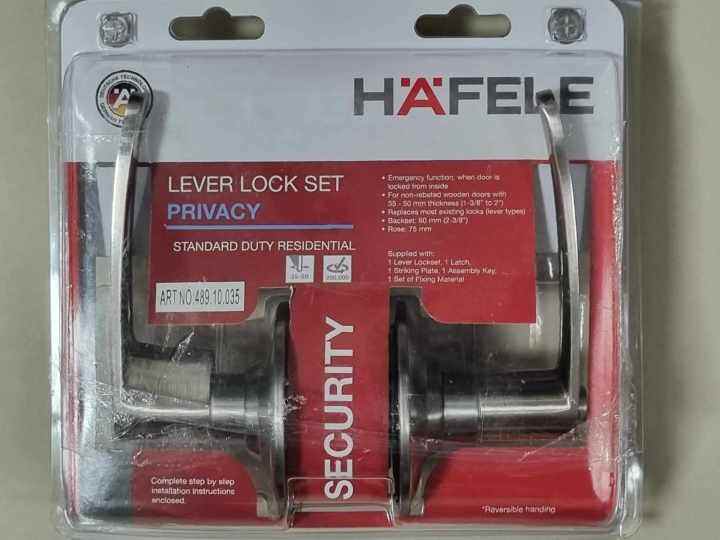 Hafele lever lockset Privacy (NO KEY) | Lazada PH