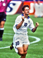 โปสเตอร์นักฟุตบอล Roberto Baggio รับทำ โปสเตอร์ติดผนัง ของแต่งบ้าน แต่งห้องนอน 77poster