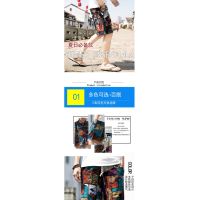 Summer beach pants mens casual flower shorts cotton and linen five-point pants casual shorts thin section breeches loos