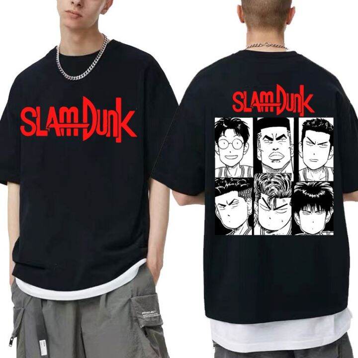 ข้อเสนอพิเศษ-tshirt-เสื้อยืดแขนสั้น-ผ้าฝ้าย-พิมพ์ลายอนิเมะ-slam-dunk-สไตล์ฮิปฮอป-ญี่ปุ่น-สตรีท-โอเวอร์ไซซ์-แฟชั่นสําหรับผู้ชาย-และผู้s-5xl