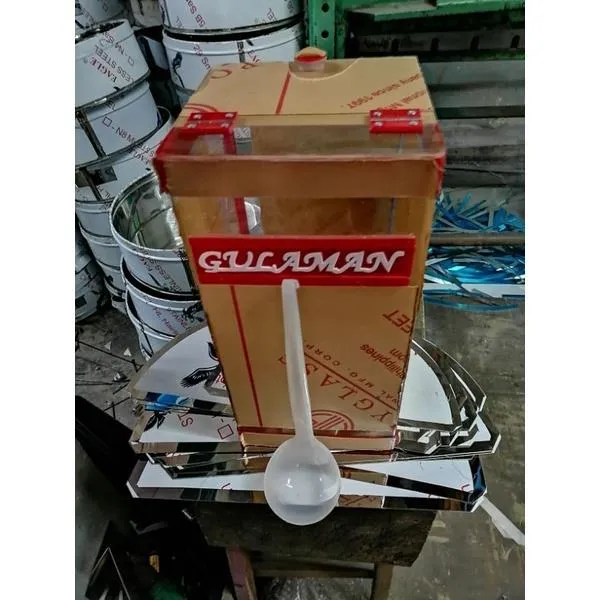 COD】 ACRYLIC Round Square Gulaman Palamig Container Juice