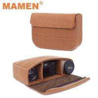 เคสป้องกันการกระแทกเบาะกระเป๋ากล้อง MAMEN 34*22*9ซม. สำหรับกล้อง DSLR Canon Nikon/กระเป๋าใส่ภาพถ่ายของตกแต่ง