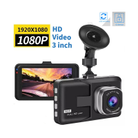 รถ Dash Cam 1080P 3 นิ้ว Auto DVR Loop Recorder ด้านหน้าด้านหลัง Night Vision G-Sensor อุปกรณ์เสริมในรถยนต์