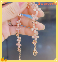 สร้อยข้อมือสวารอฟสกี้ Swarovski bracelet Austrian crystal rose gold romantic flower bracelet four-leaf clover womens bracelet 5253672