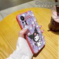 เคส Chenyyyka สำหรับ Infinix เคส11S Hot 11 2022เคสแบบเต็มหน้าจอลาย Kuromi ดีไซน์ใหม่บางสุดสร้างสรรค์เคสโทรศัพท์ป้องกันขอบสี่เหลี่ยมเคสนิ่มเคสปลอกซิลิโคนกันกระแทก