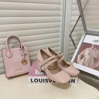 MIUMIUˉ2023  new Mary Jane High Heels 4.5 cm commuter shoes 7cm Lori shoes