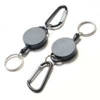 【CW】Retractable Badge Reel for Name Tag Card Metal Pull Retracting Key Chain Ring Lanyards ID Cards Badge Holder Office Supplies