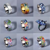 【YF】❁▫♦  2023 New Rings for Enamel Womens 925 Jewelry Epoxy