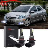 New หลอดไฟตัดหมอก 6000K สีขาว สําหรับ Vios 2007 2008 2009 2010 2012 2013 2014 2 ชิ้น