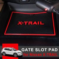 แผ่นรองแก้วกันลื่นสำหรับ Nissan X-Trail XTRAIL เสื่อกรูฟประตูรถแผ่นกันลื่นภายในรถ