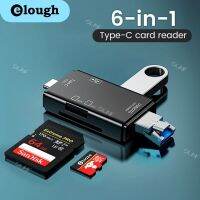 【Xiaohongs keyboard film 】Elough การ์ดรีดเดอร์ Usb 3.0 Type C ไปยังหน่วยความจำไมโคร TF SD สำหรับ PC แลปท็อปโทรศัพท์ความเร็วสูง6 In 1มัลติ