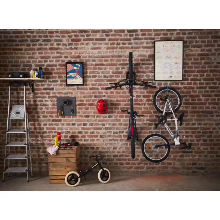 พร้อมส่ง-แร็คยึดจักรยานแบบติดผนังและเพดาน-1-bike-wall-and-ceiling-rack