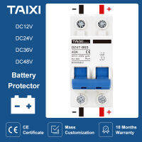 RISIN 2เสาสวิทช์80A DC 24V 120V 125A 100A ลม MCB เบรกเกอร์ป้องกันการโอเวอร์โหลดใช้10KA มอเตอร์ไซด์ไฟฟ้า