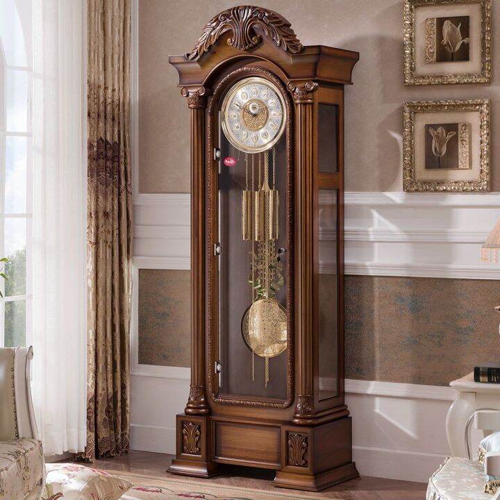 German Hermle Movement European Style the Grandfather Clock Living Room Mechanical Clock Luxury