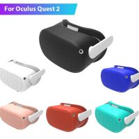 เคสฝาครอบป้องกันซิลิโคนสำหรับหูฟัง Oculu Quest2 VR ปลอกหุ้มหัวไม้กอล์ฟป้องกันรอยขีดข่วนสำหรับแว่นเครื่องประดับ Quest2 Oculus