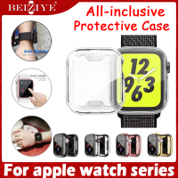 Screen protector case silicone soft Clear Cover For apple watch ultra / ultra 2 49mm เคสป้องกันรอยหน้าจอ For apple watch Series 9 8 7 SE 6 5 ขนาด 41 มม. 45 มม 38 มม. 42 มม. 40มม. 44มม. Acceccories