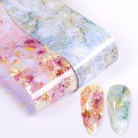 【CW】 Sticker Marble Pattern Foil Transfer Decals Slider Decal Design Accessories Manicures Decorations