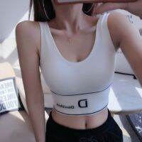 ?Angle Bra ? (N540) เสื้อครอป ท็อปครึ่งตัว ฟองน้ำถอดได้ สไตล์สปอร์ต