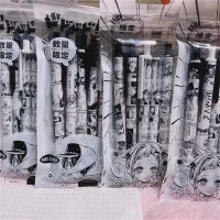 JIFENGXUNLEI ปากกากดปากกาเขียนการ์ตูน6ชิ้น,การ์ตูนอะนิเมะผูกกับ Jibaku Shounen Hanako-Kun ปากกาหมึกเจลปากกา