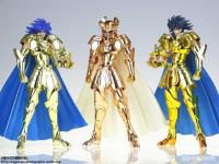 CS รุ่น Saint Seiya ตำนานผ้า EX ราศีเมถุน Saga กับ Galaxan ระเบิดทอง24K Oce อัศวินของราศีรูปการกระทำในสต็อก