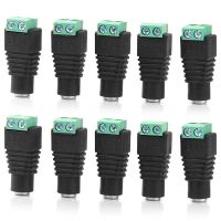 10pcs DC Plug CCTV Camera 5.5mm x 2.1mm DC Power Cable Female Plug Connector Adapter Jack 5.5x2.1mm To Connection LED Strip