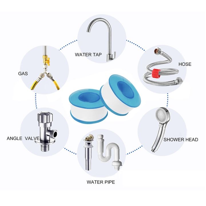 3pcs-ptfe-plumbing-thread-seal-tape-oil-free-leakproof-sewer-plug-water-pipe-faucet-repair-tool-adhesives-sealants