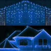 Led Light Garland Curtain Fairy Light Christmas Party Lighting New Year Decorations 3M X 2M EU Plug For Holidays Decor