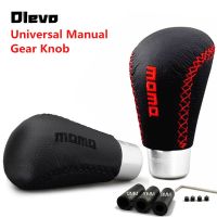 【cw】 Leather Manual Shift Knob Gearshift Shifter Stick Lever Headball for TOYOTA ！