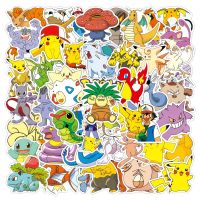 50Pcs Pokemons Stickers For Luggage Skateboard Phone Laptop Moto Bicycle Wall Guitar Sticker DIY Waterproof Sticker