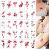 30Sheets Equinox Flower Pattern Temporary Tattoo Stickers Stickers