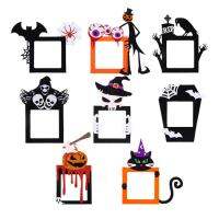 Halloween Removable Switch Stickers 8pcs Spooky Skeleton Felt Fabric Switch Decal Switch Protection Skeleton For Witch Socket Decoration enjoyment