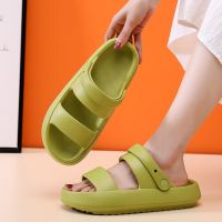 Rimocy Summer Platform Soft Slippers Women 2023 Open Toe Thick Bottom Cloud Flip Flops Woman EVA Non-slip Sandals Indoor Slides