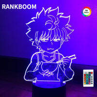 Anime 3D Lamp Killua Hunter X Hunter Killua Led Light Hxh Led Night Light Gift Acrylic Neon Cute Childrens Bedroom Decoration