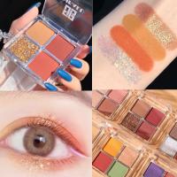 Eyeshadow Disc Powder Palette พาเลททาตา4สีEyeshadow Disc Powder Palette 4 color palette