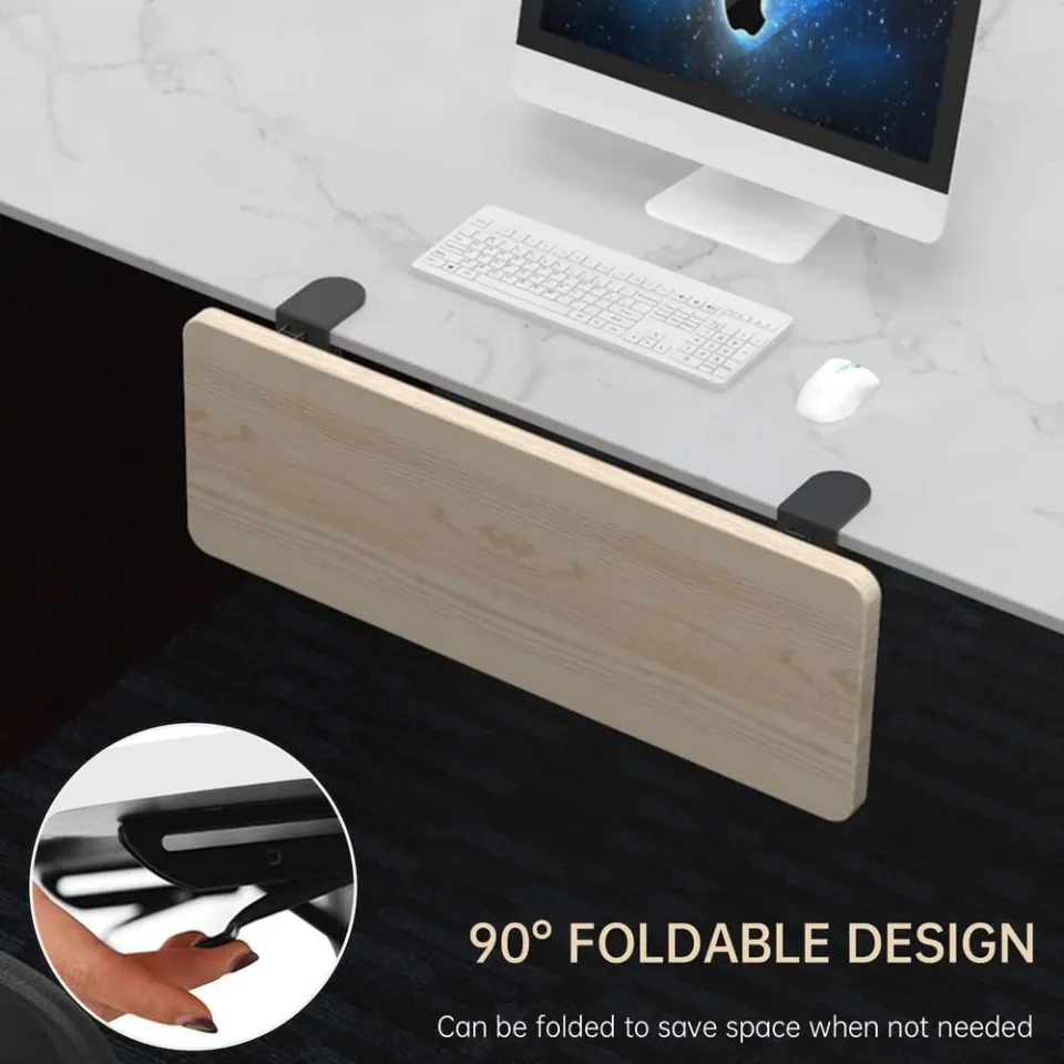 SONA Foldable Ergonomics Desk Extender Tray Keyboard Tray Clamp On Keyboard  Drawer Table Mount Armrest Shelf Stand Slide Computer Elbow Arm Support  Lazada PH