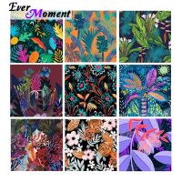 Ever Moment Diamond Painting Art Collection Gift Colorful Art Leaf And Flower Romantic Plant Patten DIY ASF2331