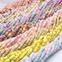 【YF】❐  New Color 15inch 6mm Flat Round Polymer Clay Beads Chip Disk Heishi Loose Spacer for Jewelry Making