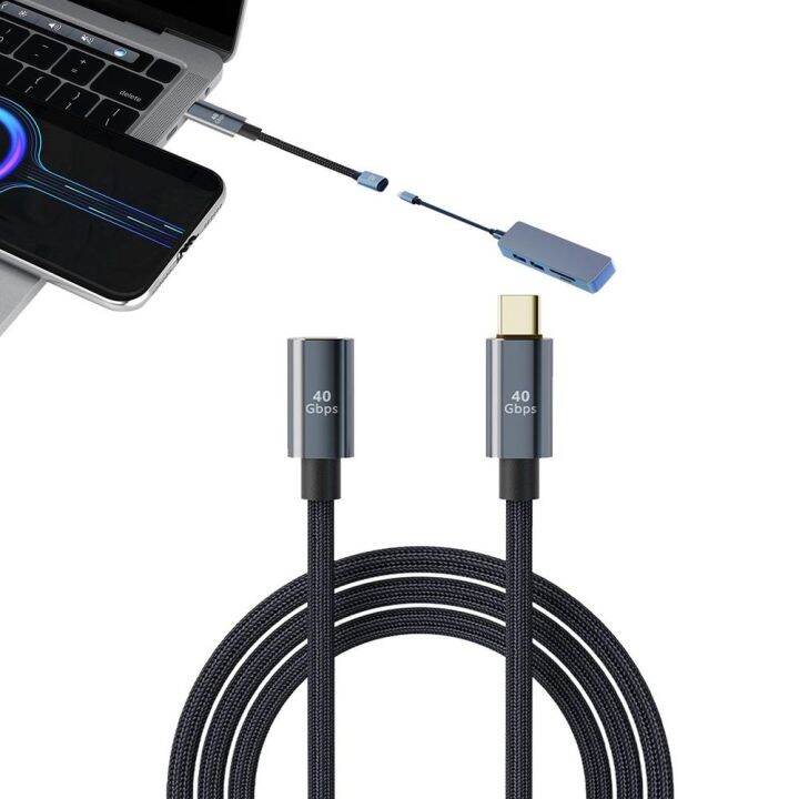 USB C Extension Cable Type C Male to Female Extender Cord Usb4 Full ...