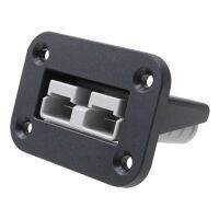 Flush Mount Anderson Plug 50 Amp Connector Kit Mounting Bracket Panel Cover Accessories for Caravan Camper Boat Truck