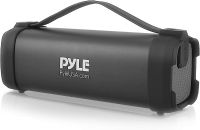 Pyle Wireless Portable Bluetooth Speaker- 100 Watt Power Rugged Compact Audio Sound Box Stereo System with Built-in Rechargeable Battery, 3.5mm AUX Input Jack,FM Radio,MP3 &amp; USB Reader-PBMSQG5, Black