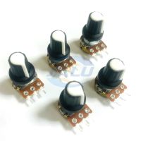 5pcs Potentiometer Resistor 1K 2K 5K 10K 20K 50K 100K 500K 1M Ohm WH148 Linear Potentiometer 2M 15mm 3pins With Nuts And Washer