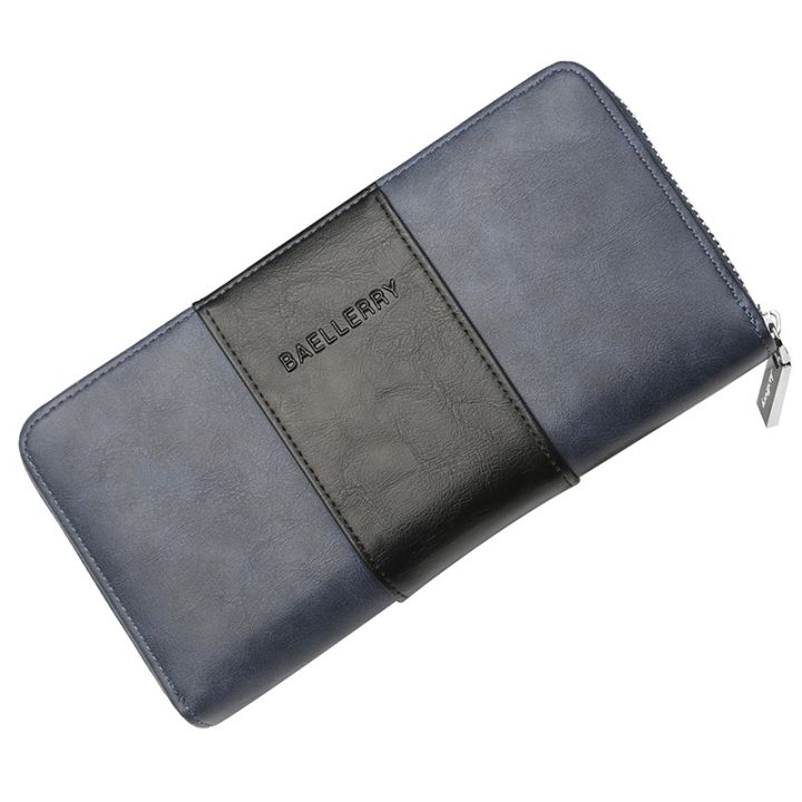 layor-wallet-dikedaku-กระเป๋าสตางค์ผู้ชาย-ใหม่-rfid-ผู้ชายหนัง-pu-มีซิปโทรศัพท์มือถือกระเป๋ากระเป๋าลายจุด-multicard-zero